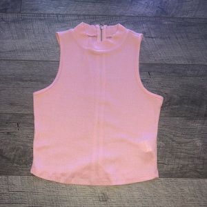 Sleeve less turtle neck top